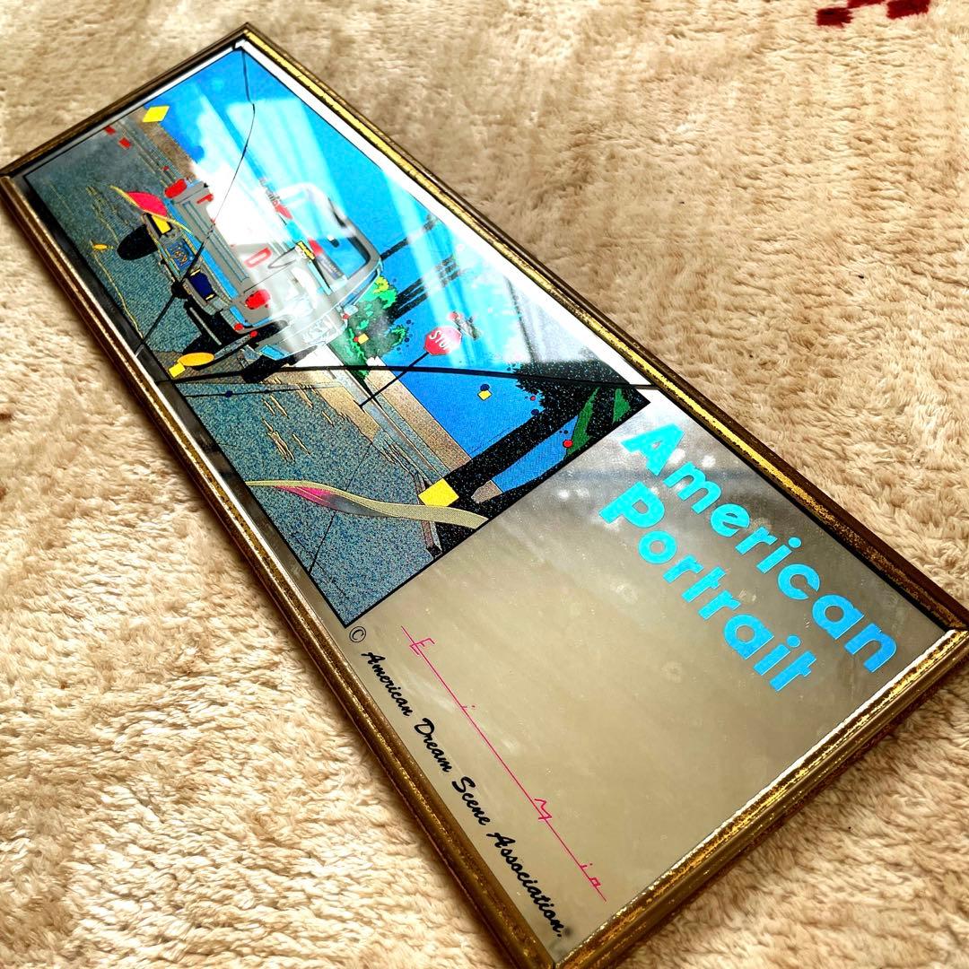 【当時モノ 希少】EIZIN SUZUKI 鈴木英人 インテリア ミラー