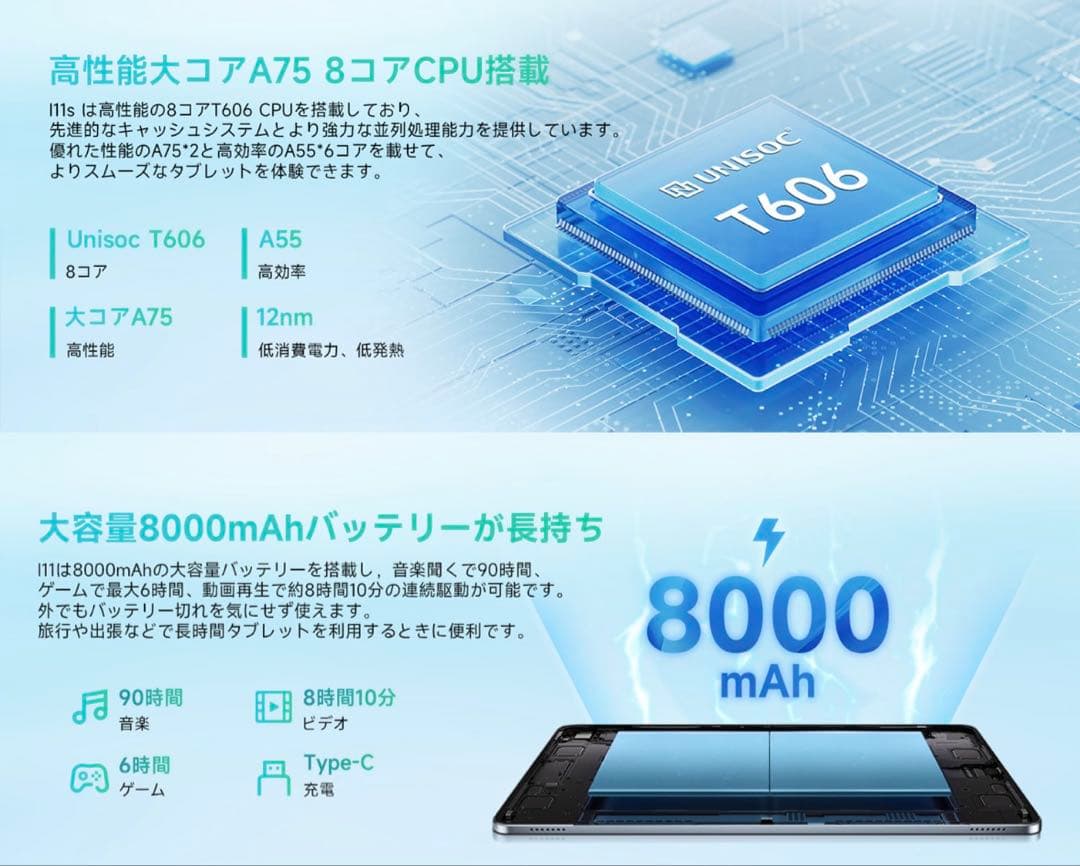 新品未使用✨BMAX I11s Androidタブレット 12GB+128GB