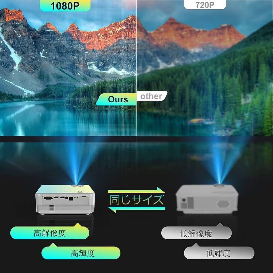 UNENU プロジェクター 小型 9200lm WiFi