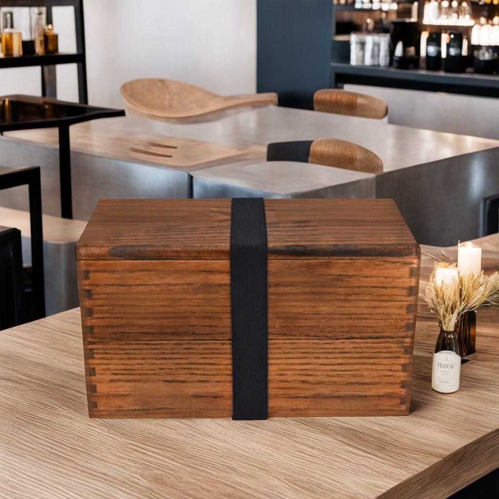 木製お弁当箱 スプーン＆フォーク付き