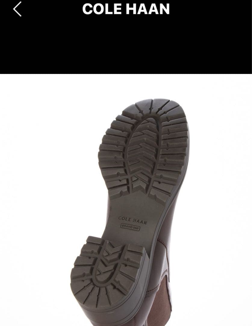 COLE HAAN コールハーン　ウォータープルーフ　ショートブーツ　ブラウン