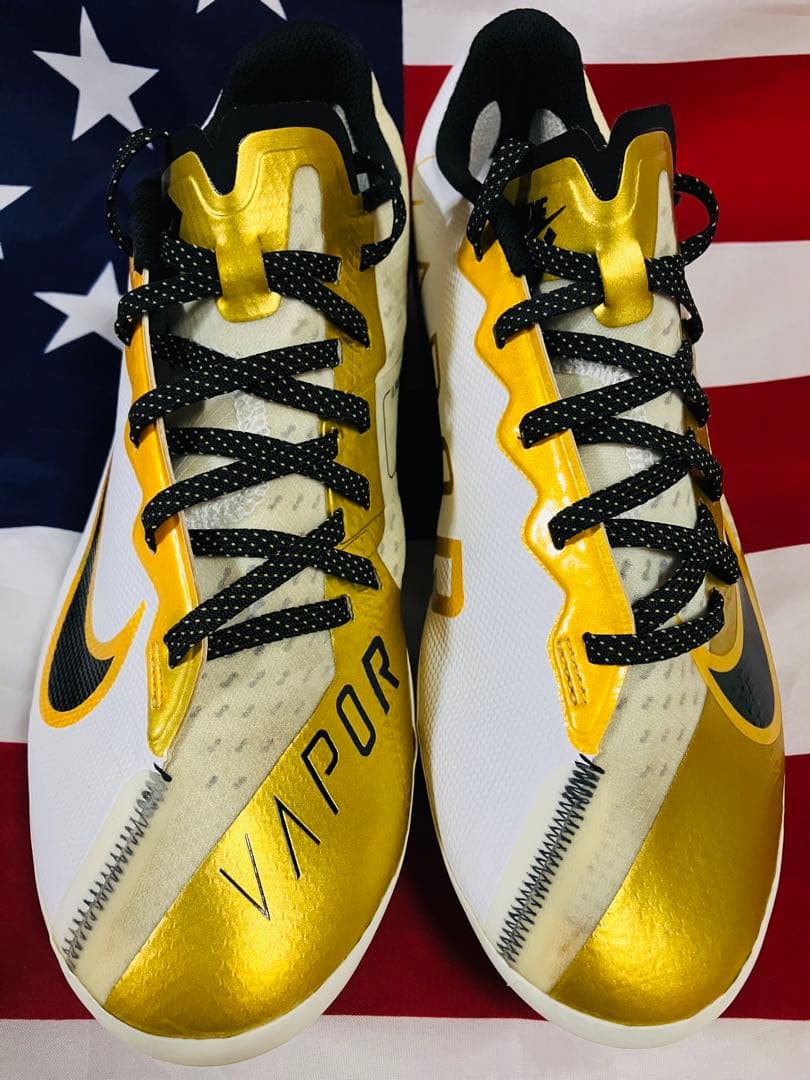 【日本未発売】NIKE ナイキ　野球 スパイク ホワイト　ゴールド 26.5cm