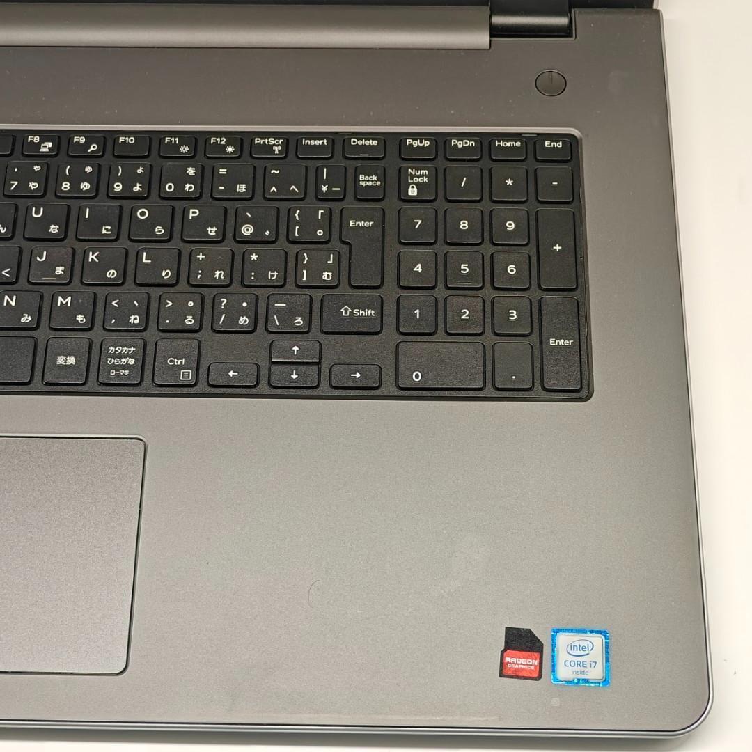 【DELL】高速i7 SSD512GB 16GB 17.3型 グレー ノートPC