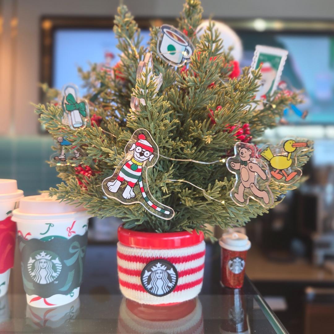 【韓国スタバ限定】ジョイフル ウォーリーコラボ クリスマス ツリー フルセット