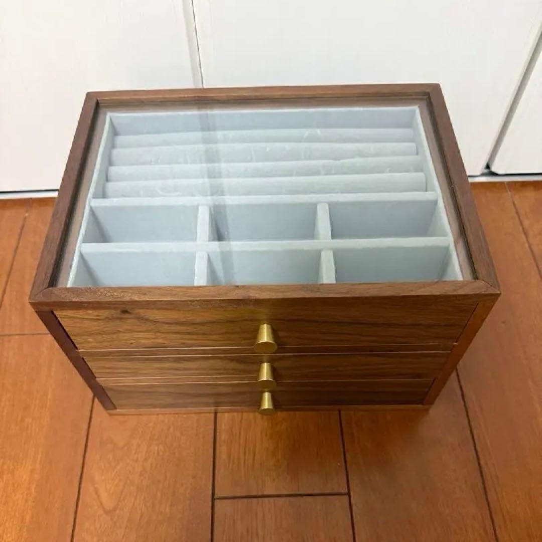 アクセサリーケース 3段引き出し 木製