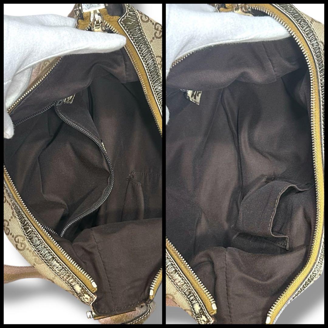 GUCCI グッチ 斜め掛け シグネチャー ベージュ 送料無料