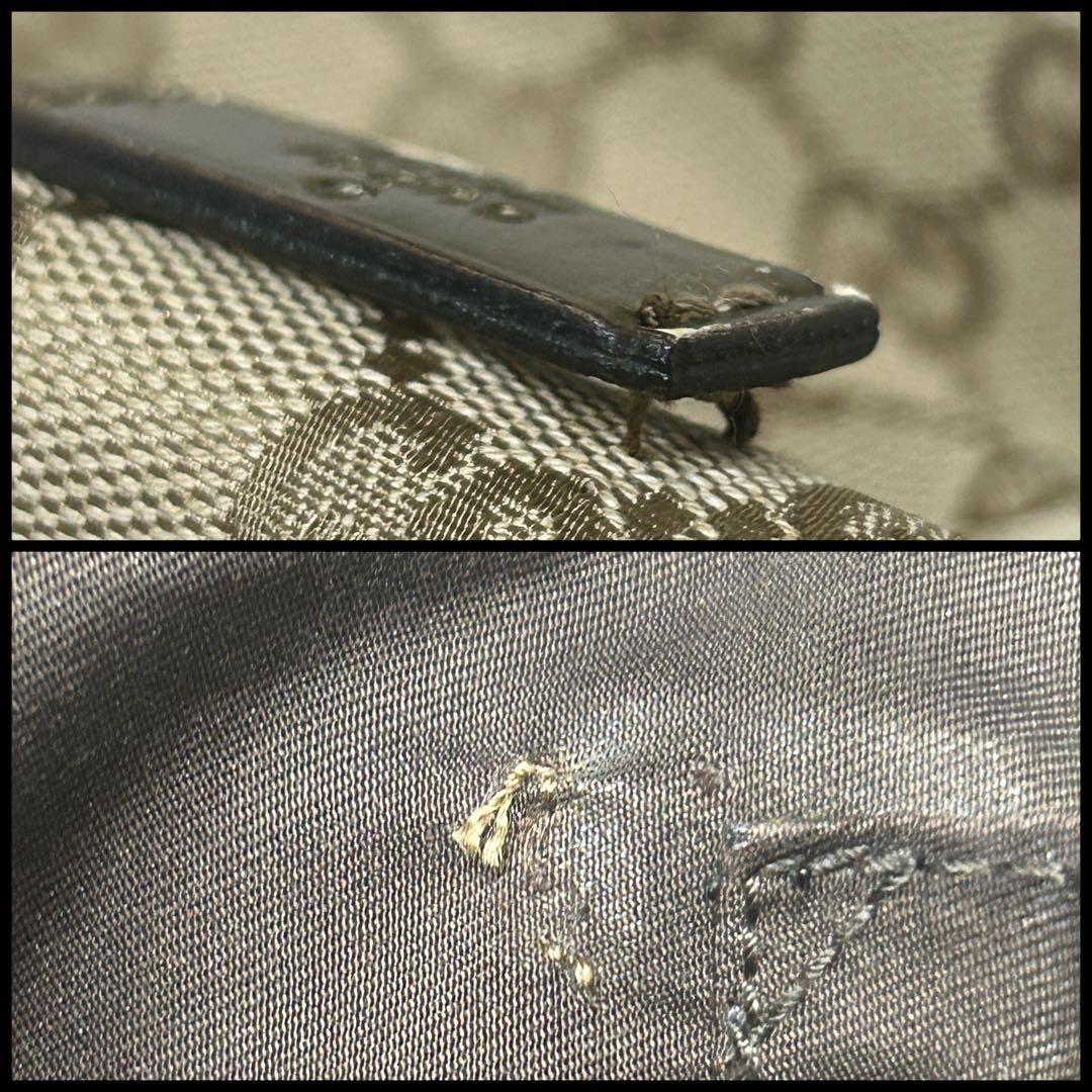 GUCCI グッチ 斜め掛け シグネチャー ベージュ 送料無料