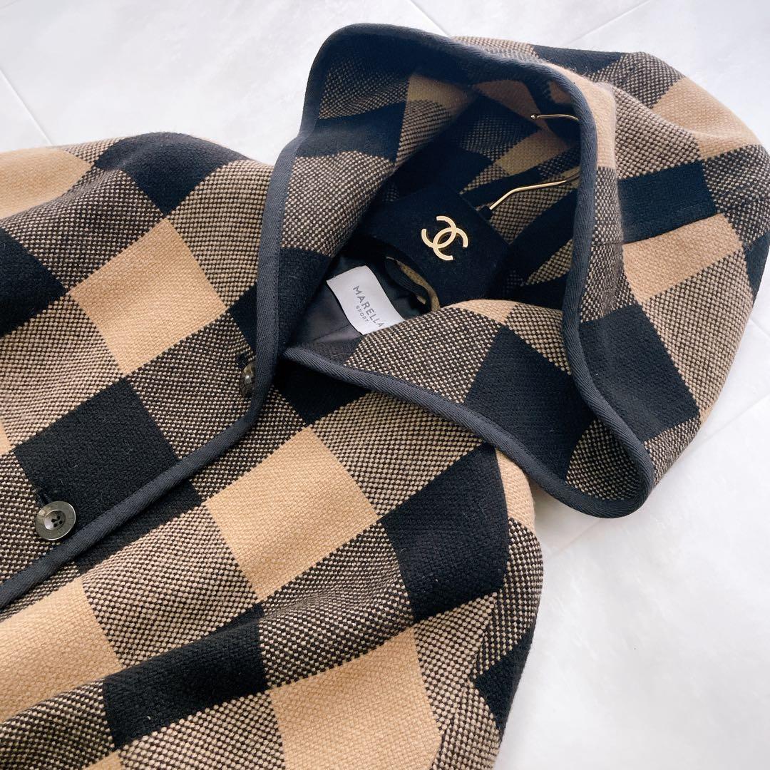 極美品✨近年 マレーラ マックスマーラ フーデッドコート 大きいサイズ 42