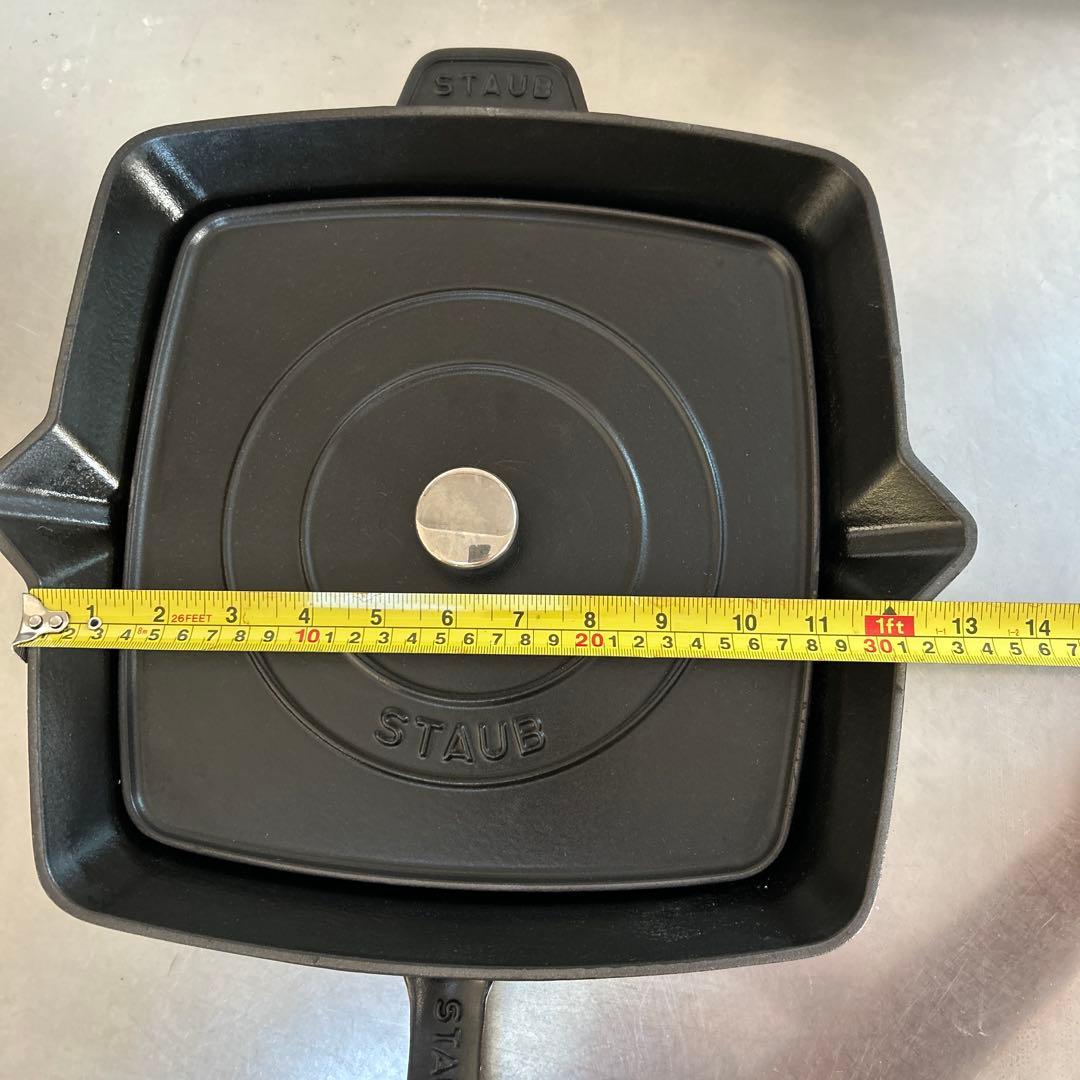 リフレイン。STAUB スクエアグリルパン&プレスセット