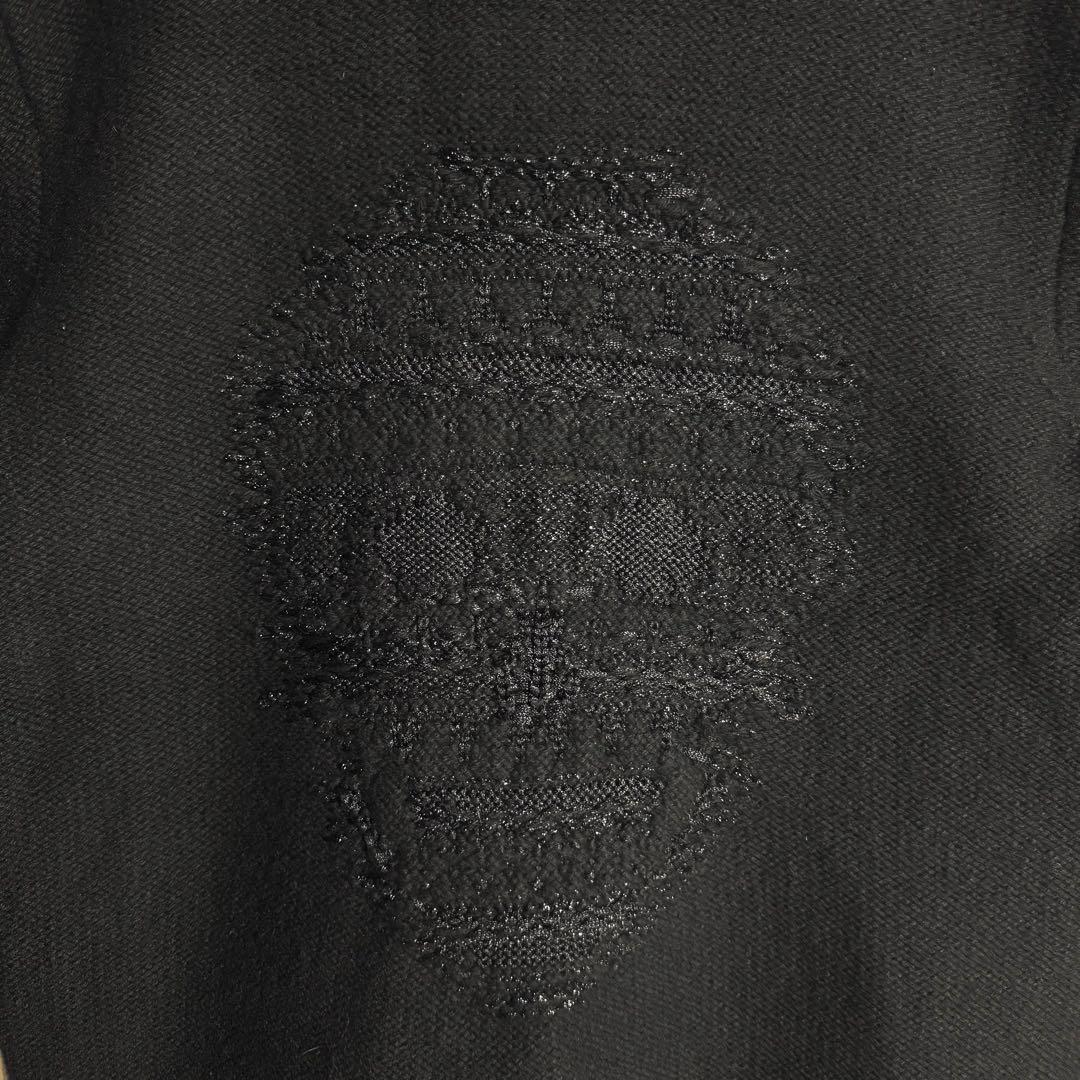 3323【希少】 アレキサンダーマックイーン カシミヤ混 スカルロゴ ニット