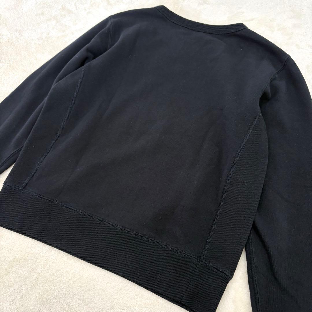 美品✳︎ポロラルフローレンサイドリブスウェットトレーナー黒ホワイトポニーS正規品