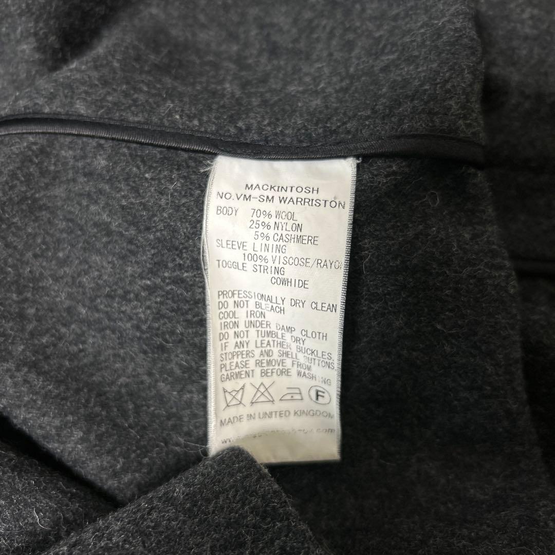 ★★マッキントッシュ／カシミア混ダッフルコート　ダークグレー S〜Mサイズ★★