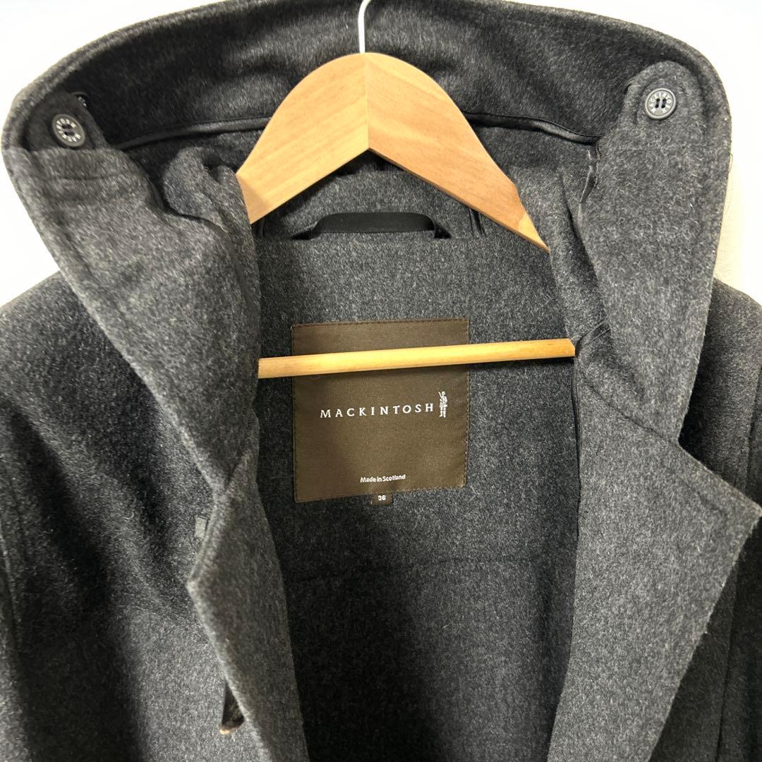 ★★マッキントッシュ／カシミア混ダッフルコート　ダークグレー S〜Mサイズ★★