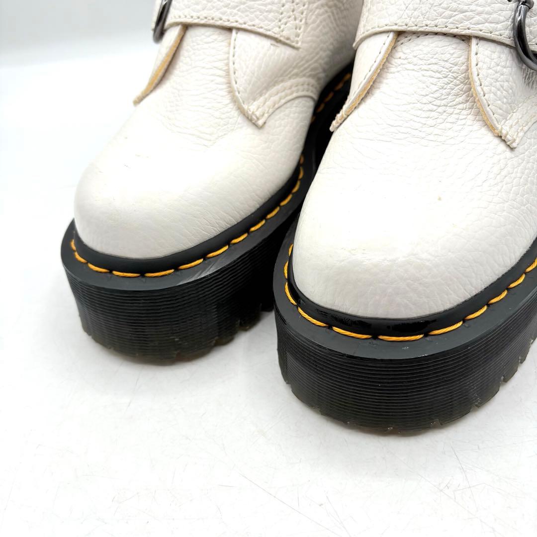 厚底✨ Dr.Martens デボンハート バレンタイン シボ 【38】 白
