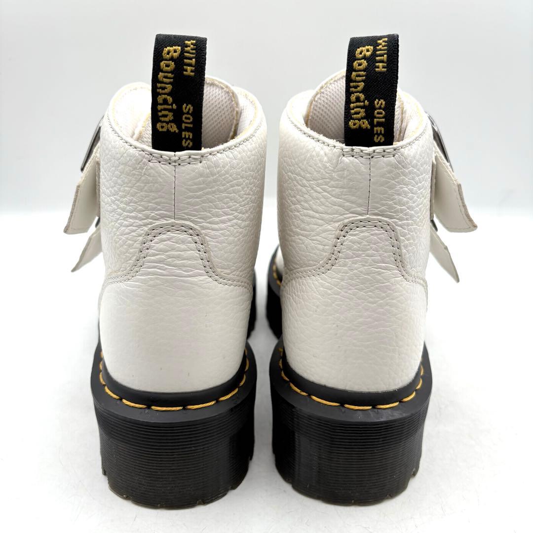 厚底✨ Dr.Martens デボンハート バレンタイン シボ 【38】 白