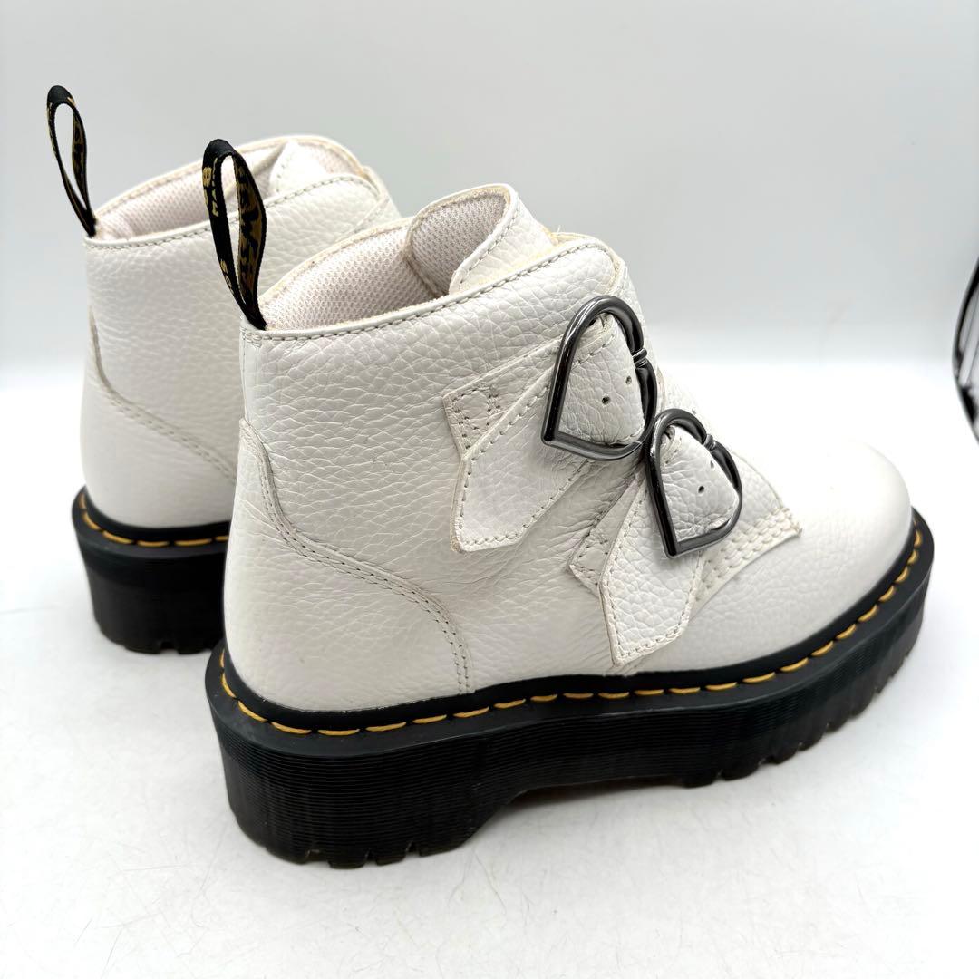 厚底✨ Dr.Martens デボンハート バレンタイン シボ 【38】 白