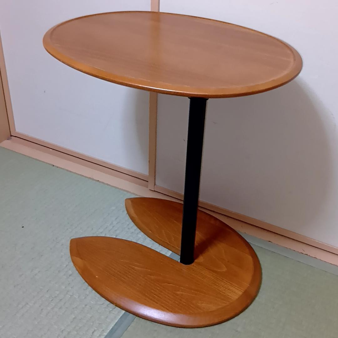 エコーネス　サイドテーブル　エリプステーブル　楕円　高さ調節機能付き　北欧