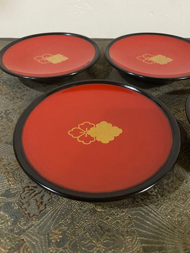 輪島塗り　銘々皿　懐石道具　茶道具