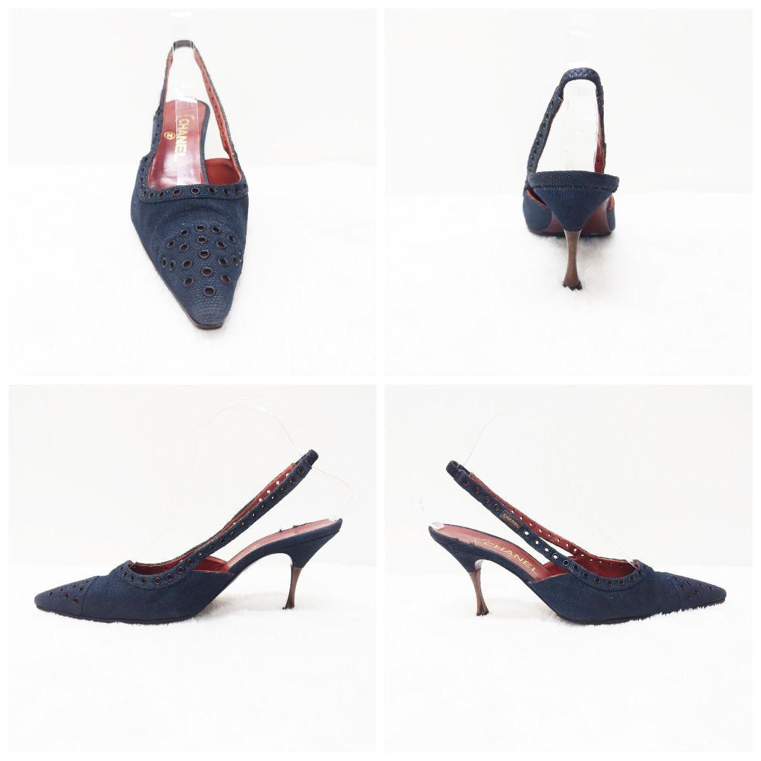 シャネル CHANEL サンダル ミュール デニム