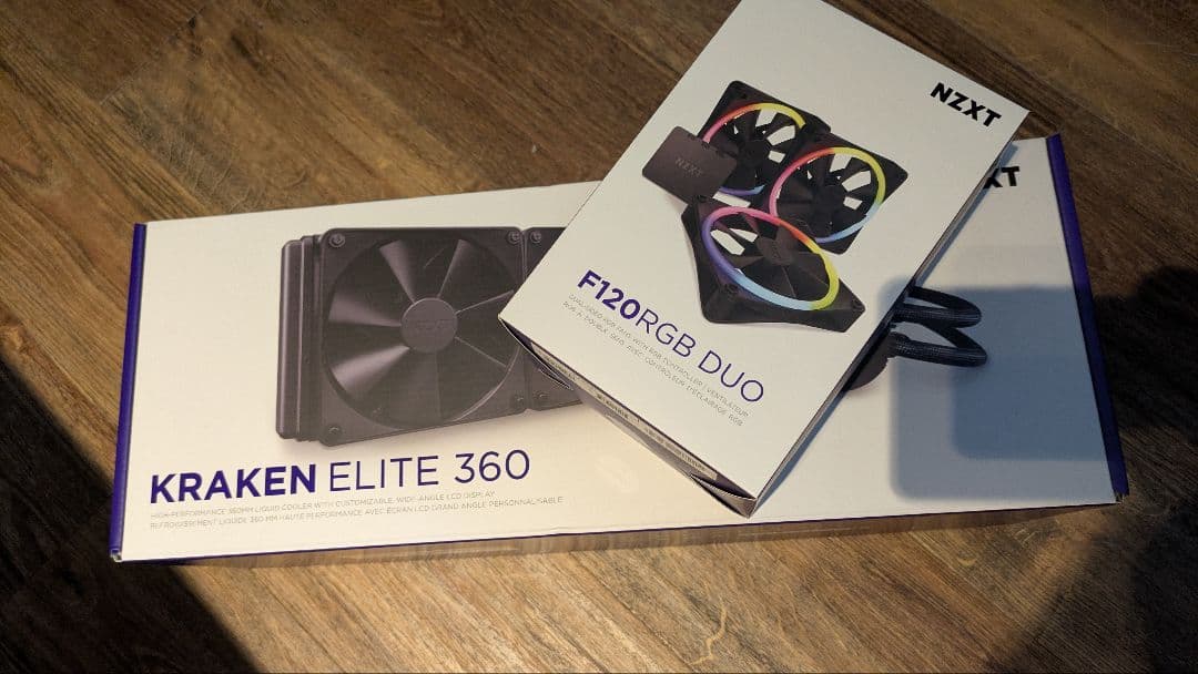 NZXTケース&ファン&簡易水冷3点セット