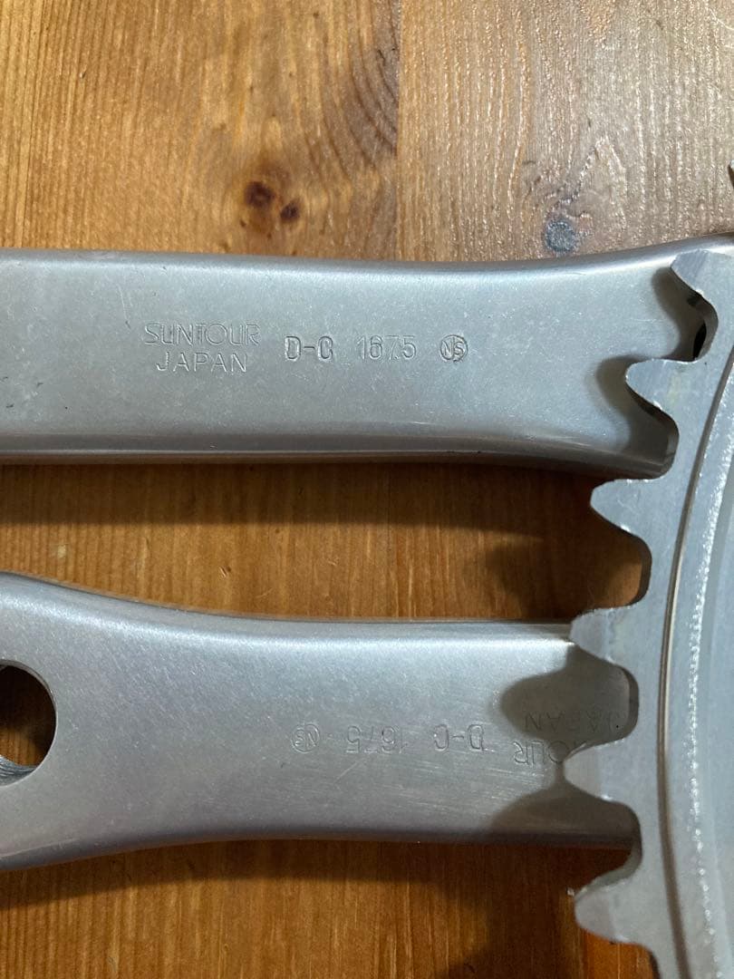 超希少 美品 サンツアー シュパーブプロ クランクセット 167.5 njs