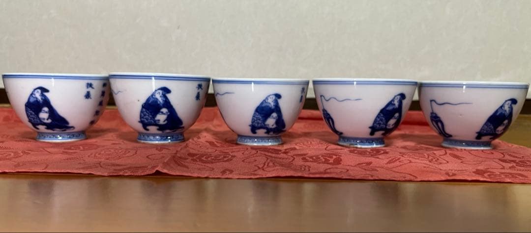 由*麻様 煎茶道具　南京煎茶茶碗　十客セット