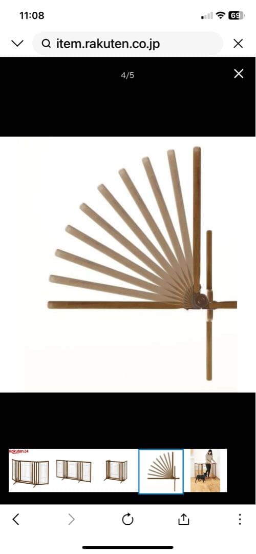 リッチェル　木製おくだけドア付きペットケージHレギュラーブラウン