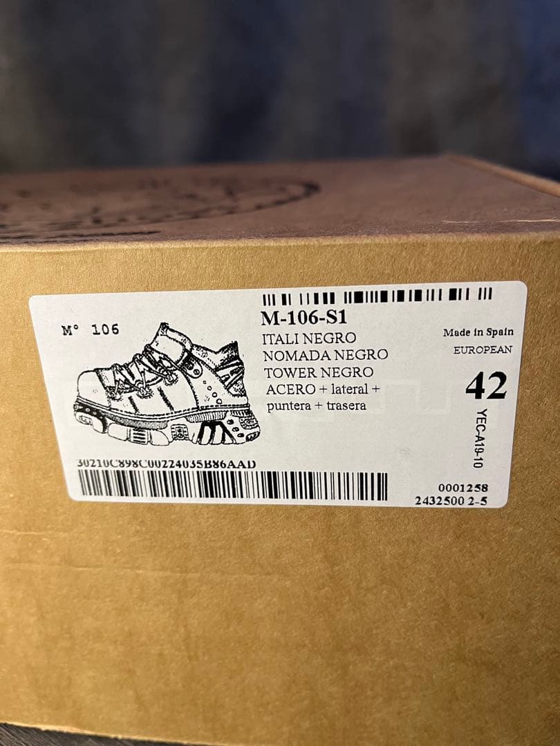 NEW ROCK M-106-S1 ブラック 42