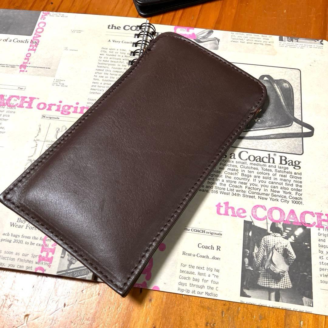 オールドコーチ　ブラウン　ブラックレザー小物入れ　ペンケースセット