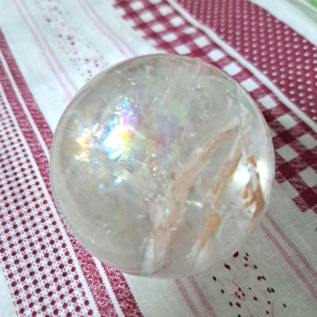 虹入り ヒマラヤ水晶 丸玉 天然石
