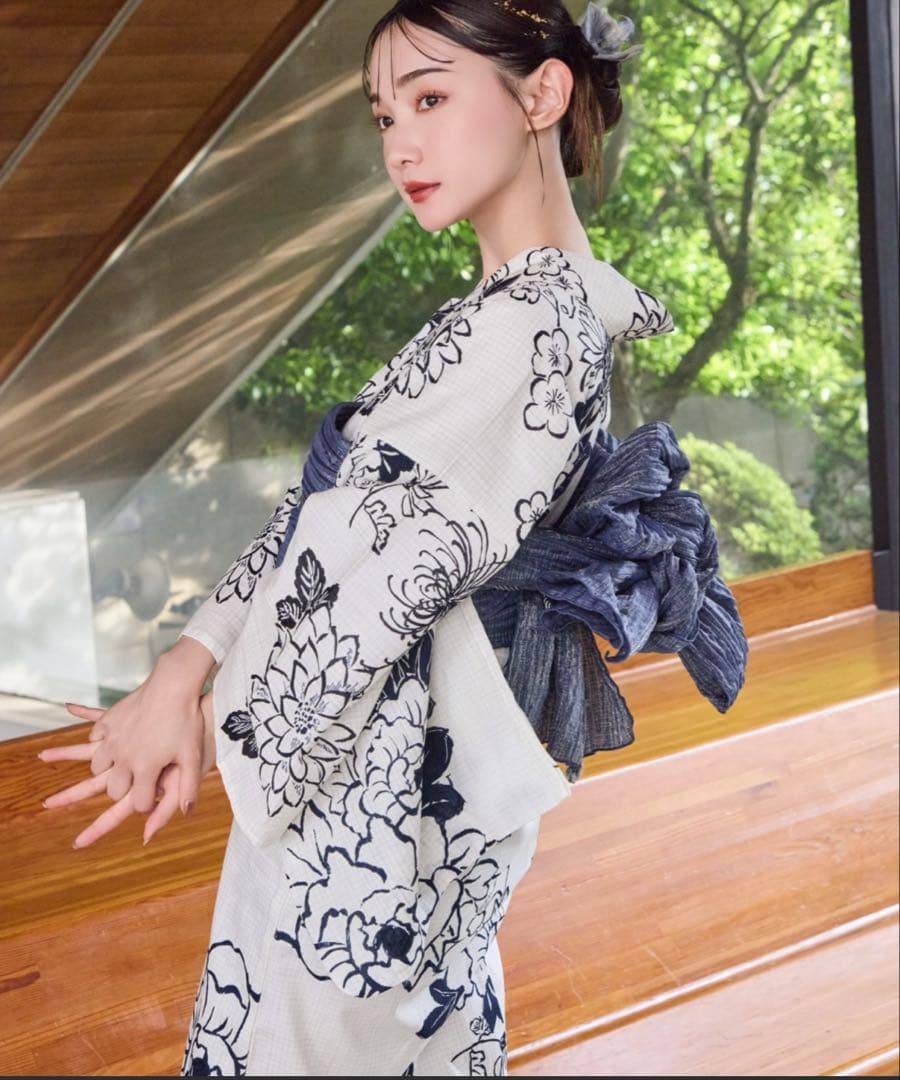 hinari × utatane浴衣セット 牡丹
