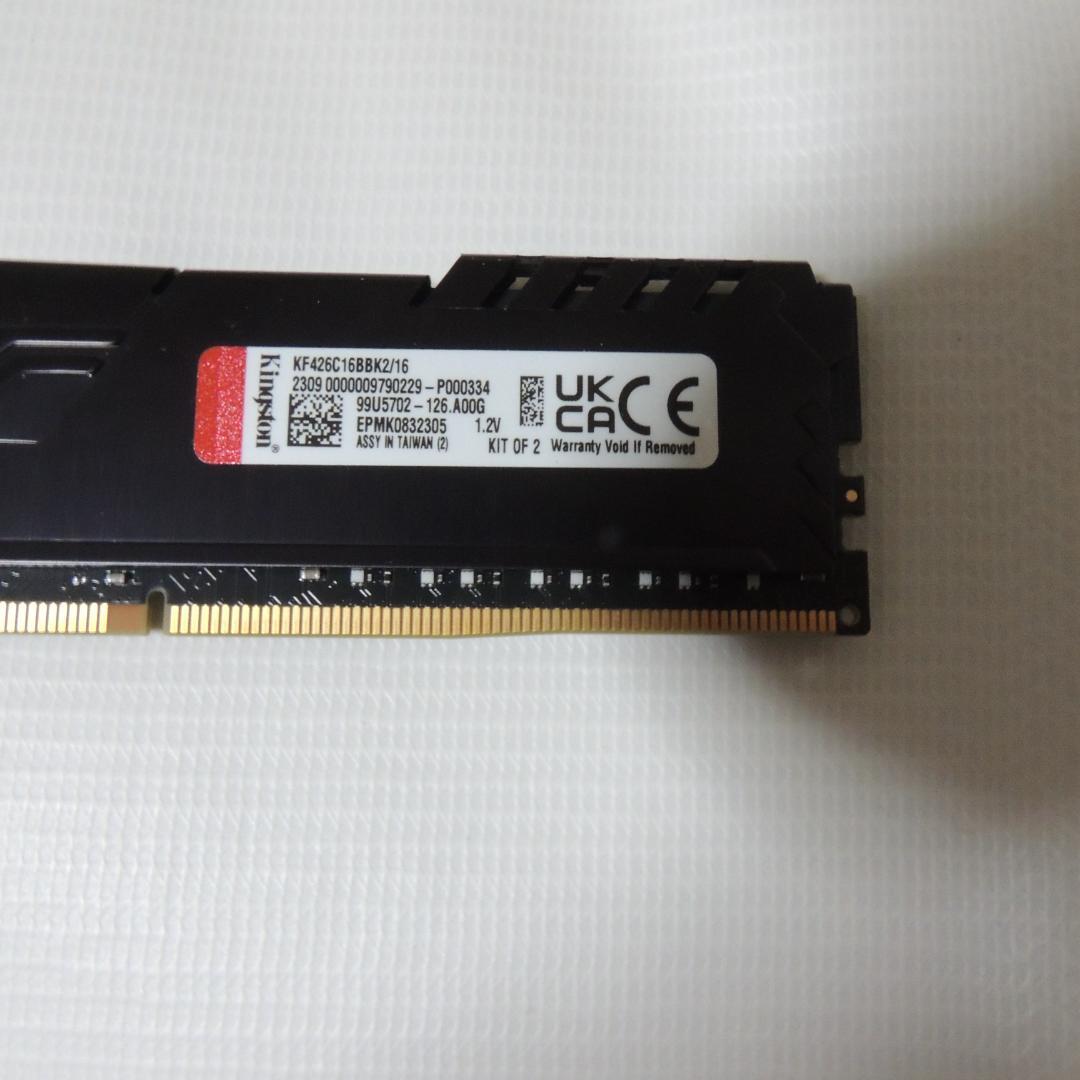 メモリー M10_Kingston FURY DDR4 16GB (8GBx2)