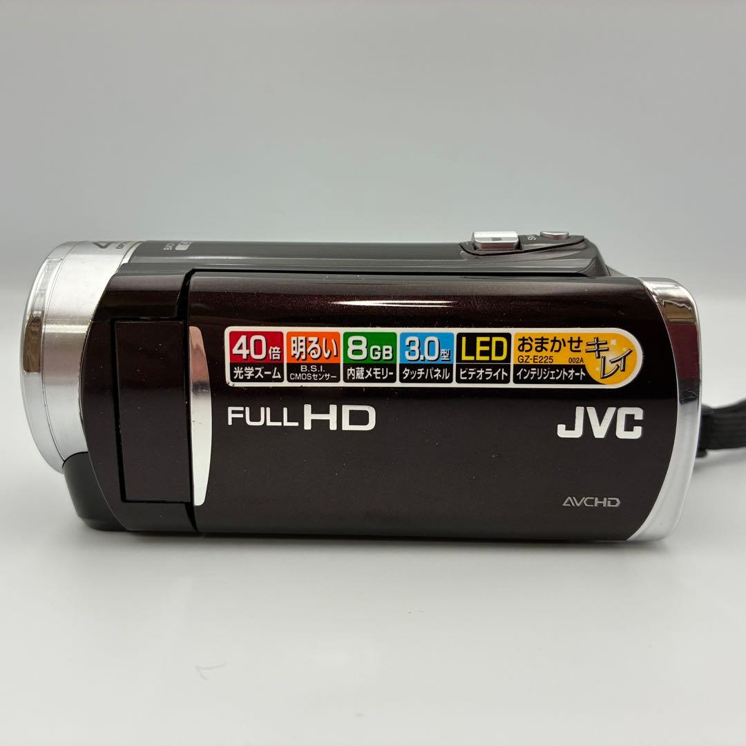 JVC Everio GZ-E225 フルハイビジョン ビデオカメラ 40倍軽量