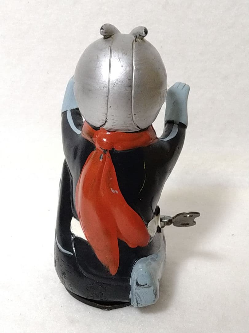 当時物 ヨネザワ 仮面ライダー ゼンマイ式 ブリキ ソフビ 米澤