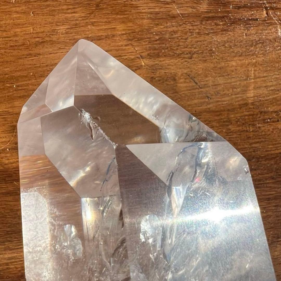 ✳️超極上 高透明度☆最高級 別格品✨レインボー 水晶 六角柱 原石 天然石