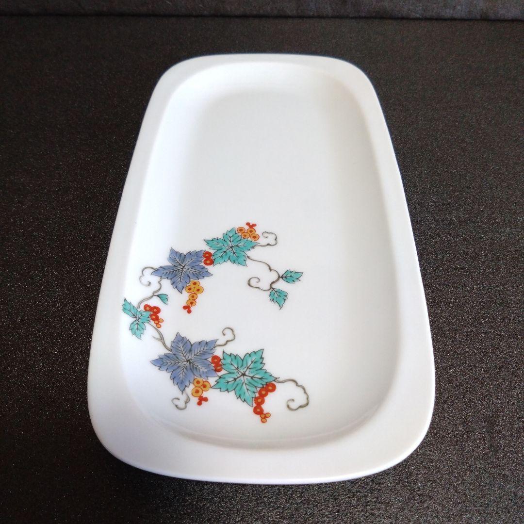 新品 有田焼 十三代柿右衛門窯筆頭絵付師舘林 古琳庵 長皿５枚