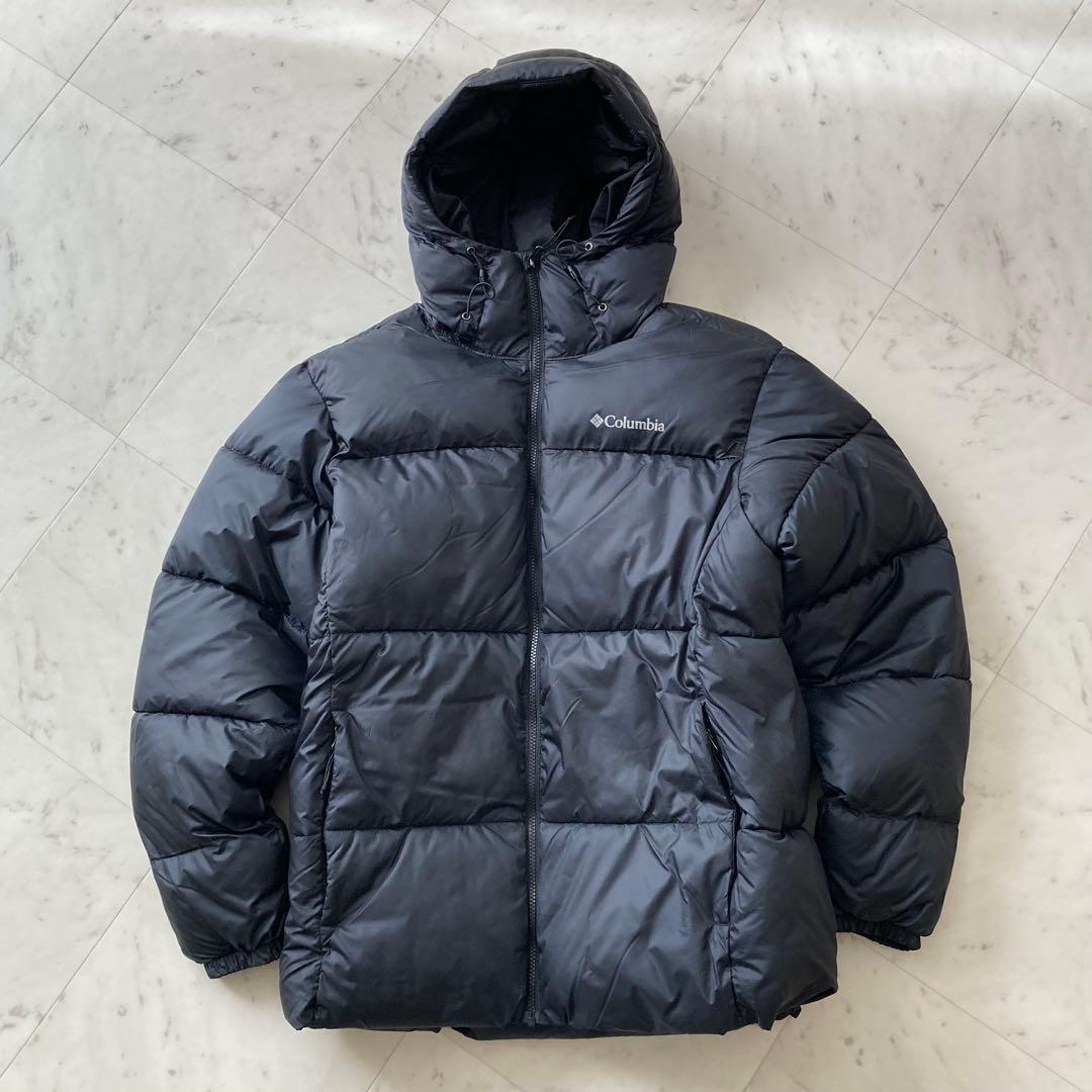 美品 columbia 中綿ダウン ジャケット ブルゾン XL 黒