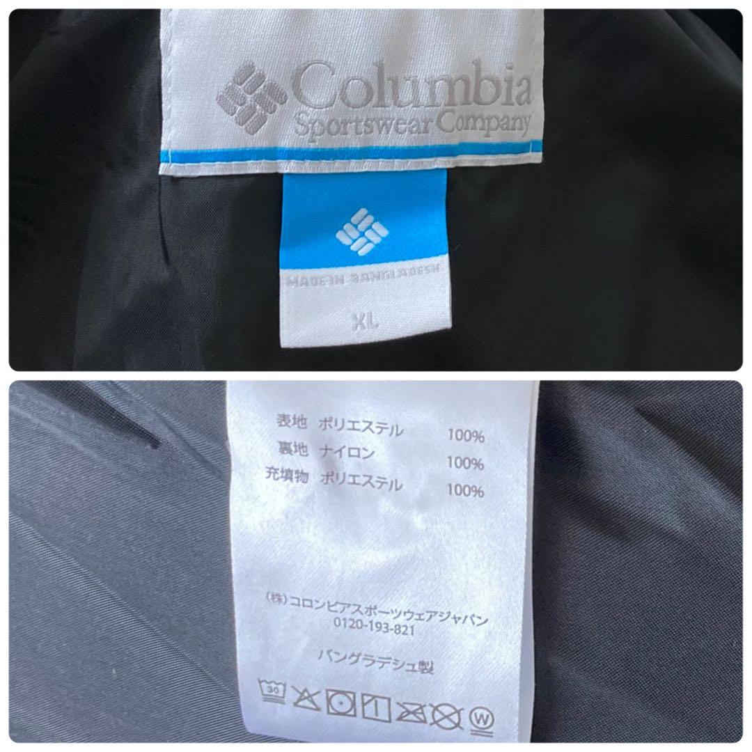 美品 columbia 中綿ダウン ジャケット ブルゾン XL 黒