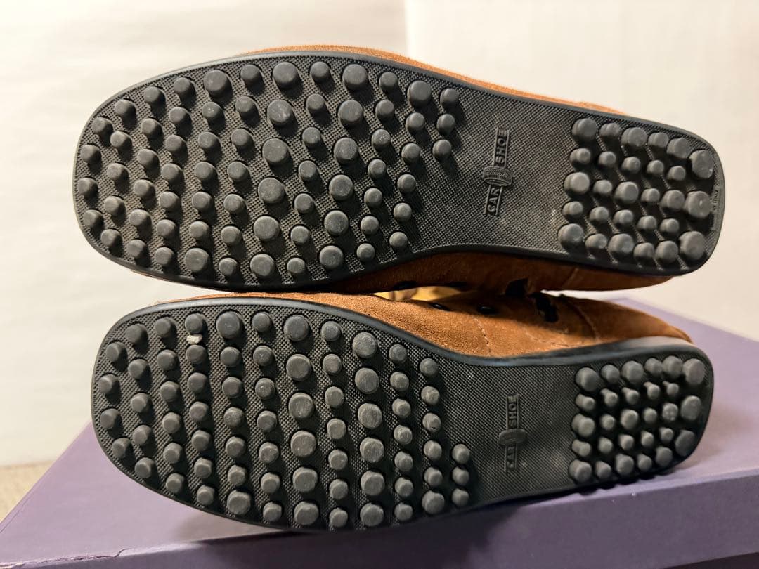 美品　PRADA ベージュ ロングブーツ　ムートン　car shoe 35.5