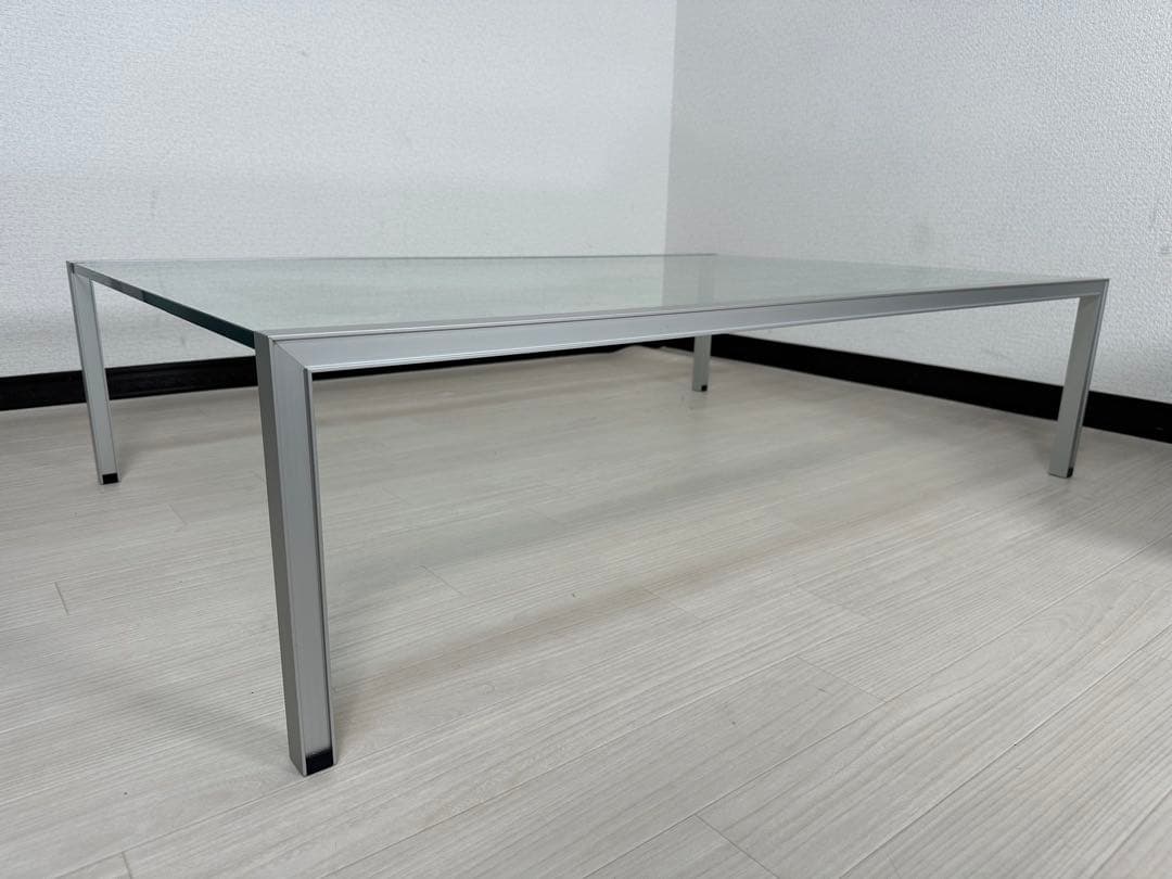 カッシーナ Team by Wellis ガラス センターテーブル※i4※