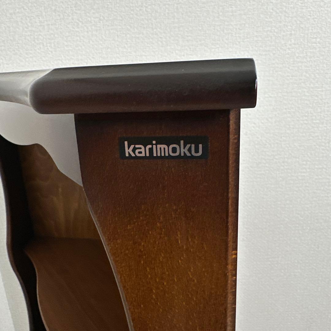 カリモク コロニアル コーナー 飾り棚 キャビネット 電話台 花台 i1※