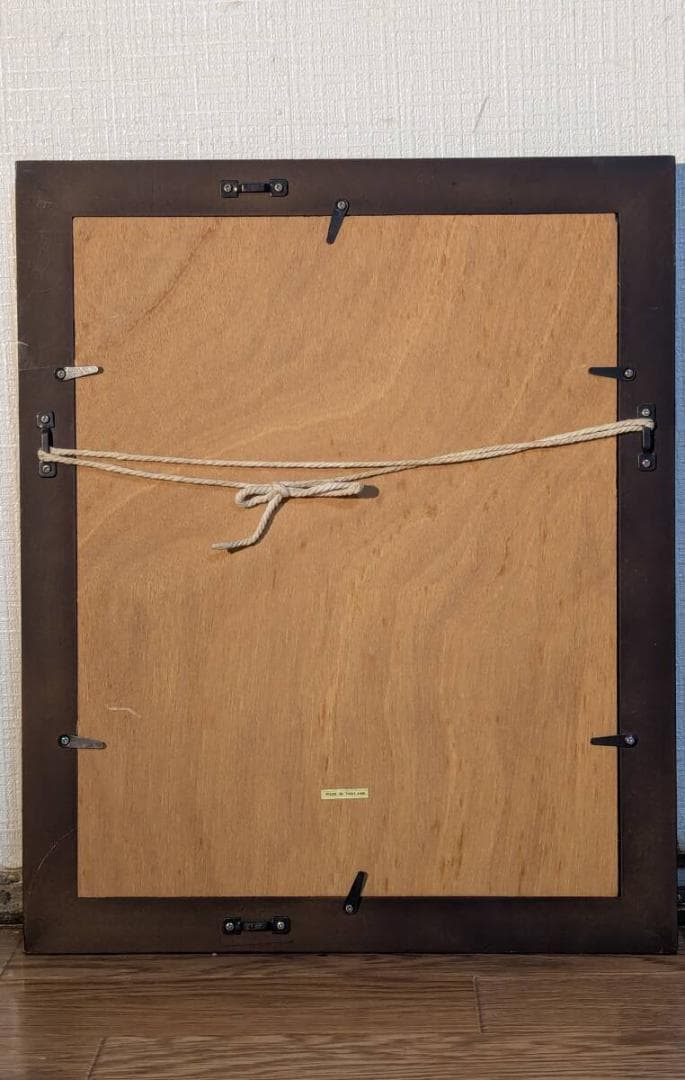 【真作】切り絵　山岳美景　自然の息吹　職人の技が光る切り絵額装　U89