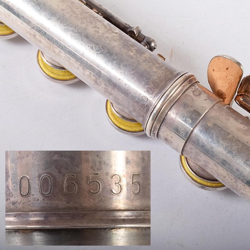 ヤマハ　SILVER刻印　フルート　約403g　ケース付　U　R8203