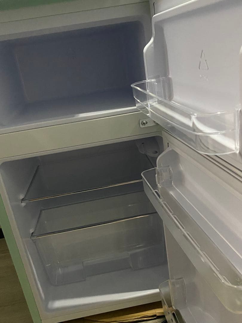 アイリスオーヤマ ノンフロン冷凍冷蔵庫 ライトグリーン 2022年製 81L