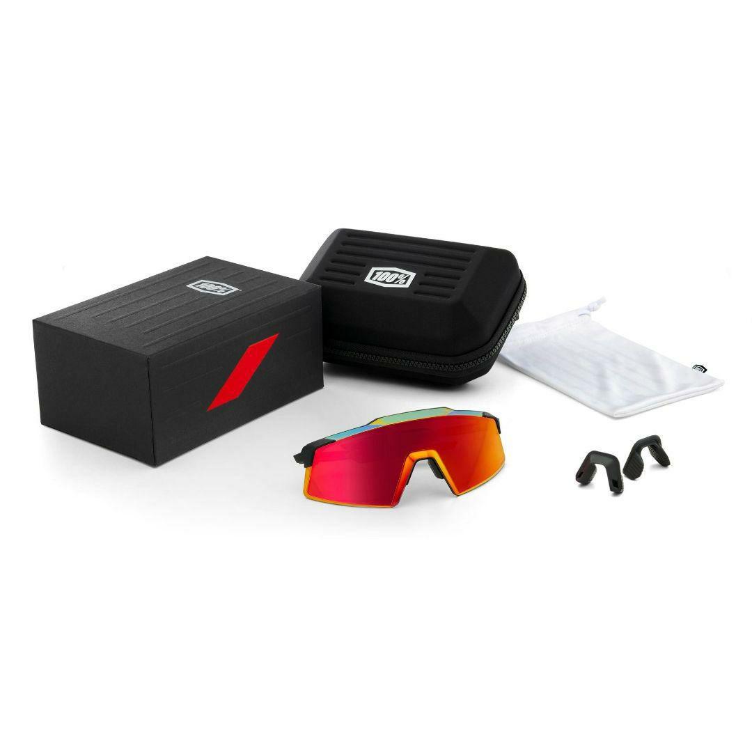 100% Aerocraft ブラック レッド ワンハンドレッド サングラス
