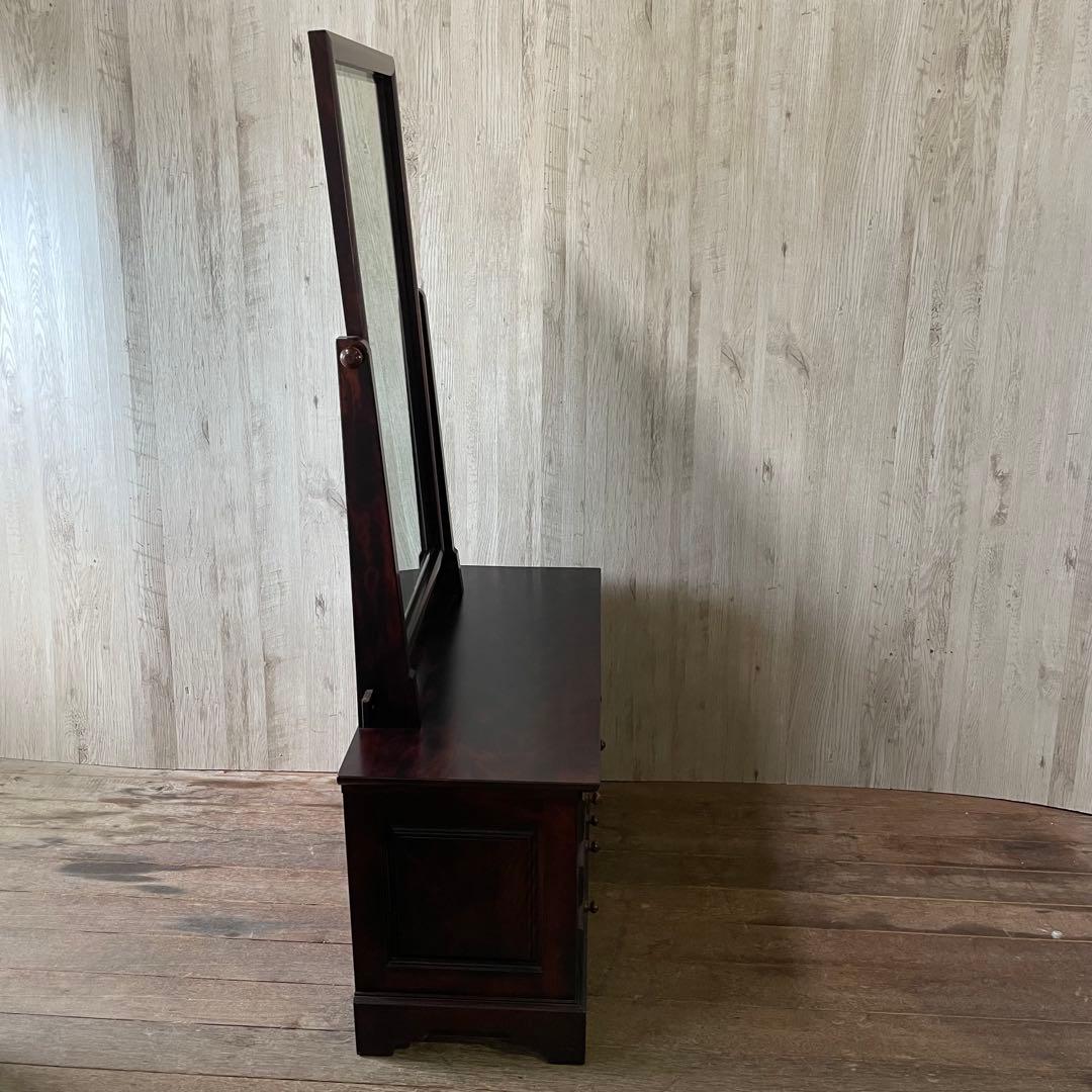 九州民芸家具 ミラードレッサー 化粧台 天然木 桜 アンティーク家具 和家具