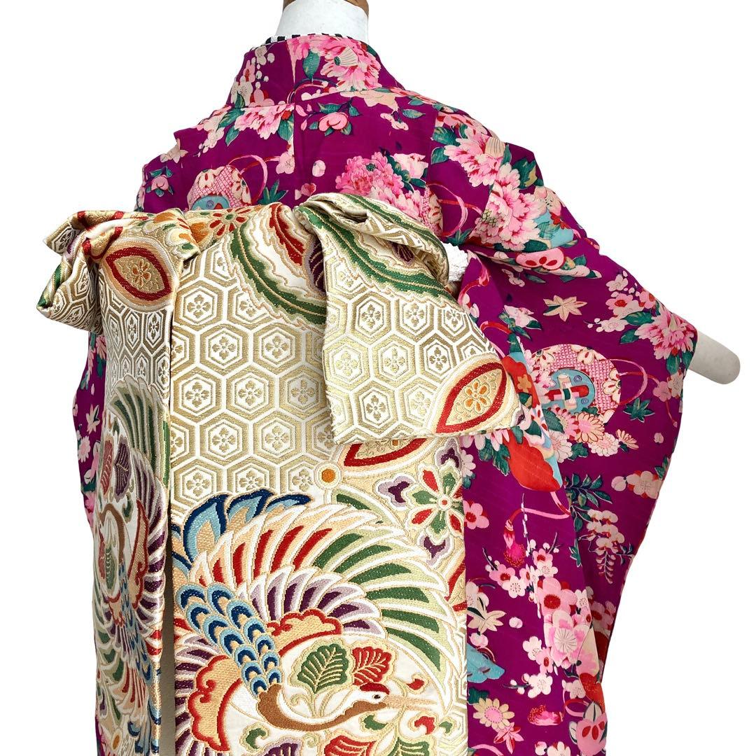 アンティーク　女の子　子供着物　七五三　アンティーク着物　NO6