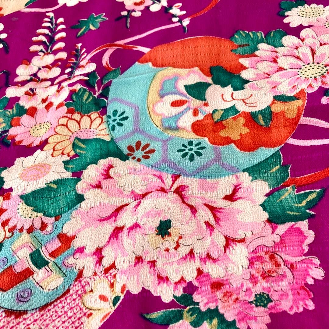 アンティーク　女の子　子供着物　七五三　アンティーク着物　NO6