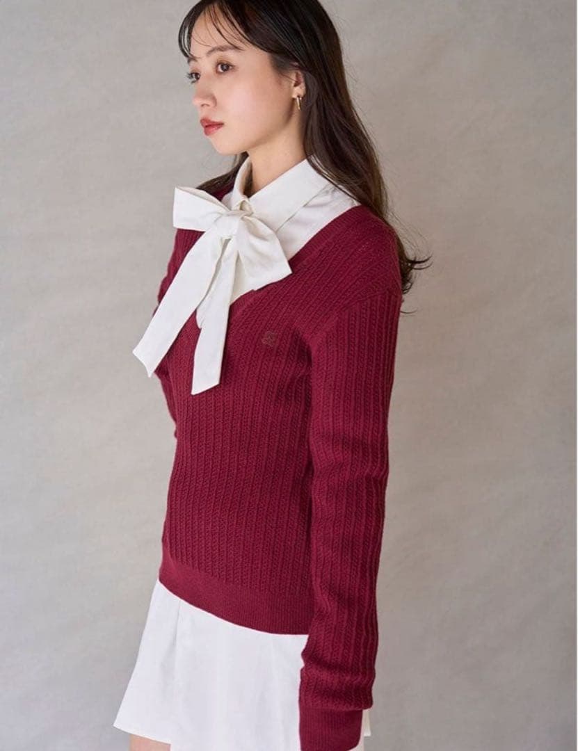 【本日削除】SNIDEL シャツコンビチュニック