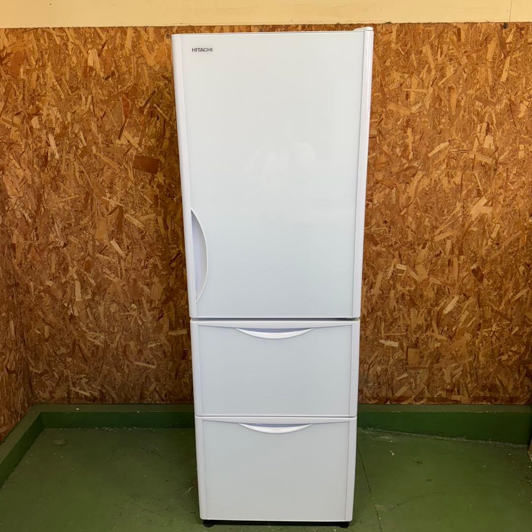 318送料設置無料 日立　自動製氷機能付き大型冷蔵庫　375L 3ドア